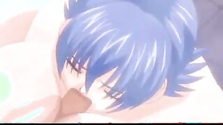 Anime Porn fuck at the spa with a nasty ample breasts cougar and a junior boy