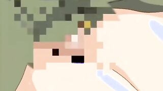 Anime Porn stunner with thick globes gets her mouth drilled and her snatch intruded by a nubile dude