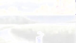 Huge-Boobed Anime Porn girl and a dude who is much junior than her are having raunchy romp