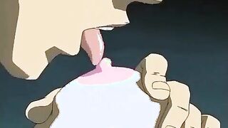 Chick with a ample set of cans is getting boned by her anime porn buddies in warmth