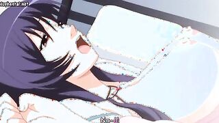 Manga Porn female with a large set of baps ravages a junior fellow on the kitchen floor