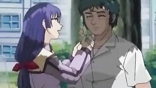 Manga Porn stunner with violet hair is getting pummeled by her kinky pal, who trussed her up very first