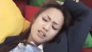 College woman from japan gets a vibing faux-cock to take care of all of her stresses