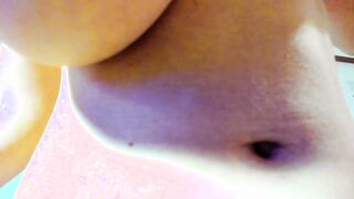 Steaming Myla_Angel in pantihose performs jugs and puffies flash