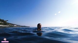 Bare mermaid let me swim with her and I filmed her