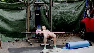 BEHIND THE SCENES - Exhibitionist, Lora Cross's Savage Outdoor Exercise