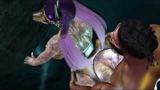 Pounding with a Hot Cock for Tatooed Girl. Fetish 3D