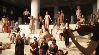 Naked Performance. Tableau Vivant of The Delirium Constructions Dumbo Arts Jamboree 2010