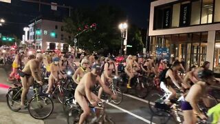 Portland's "Dollar Nude" Bike Rail