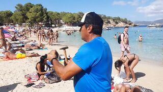 Fresh coconuts on the beach - Cala Bassa Ibiza