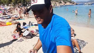 Fresh coconuts on the beach - Cala Bassa Ibiza